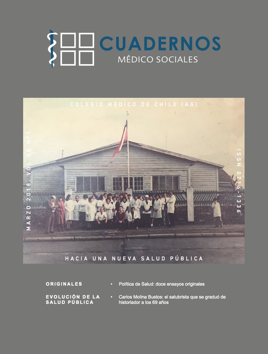 					Ver Vol. 58 Núm. 1 (2018): Cuadernos Médico Sociales
				