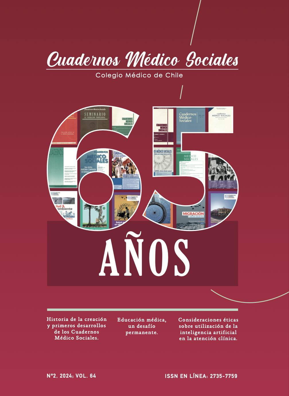 					View Vol. 64 No. 2 (2024): Cuadernos Médico Sociales
				