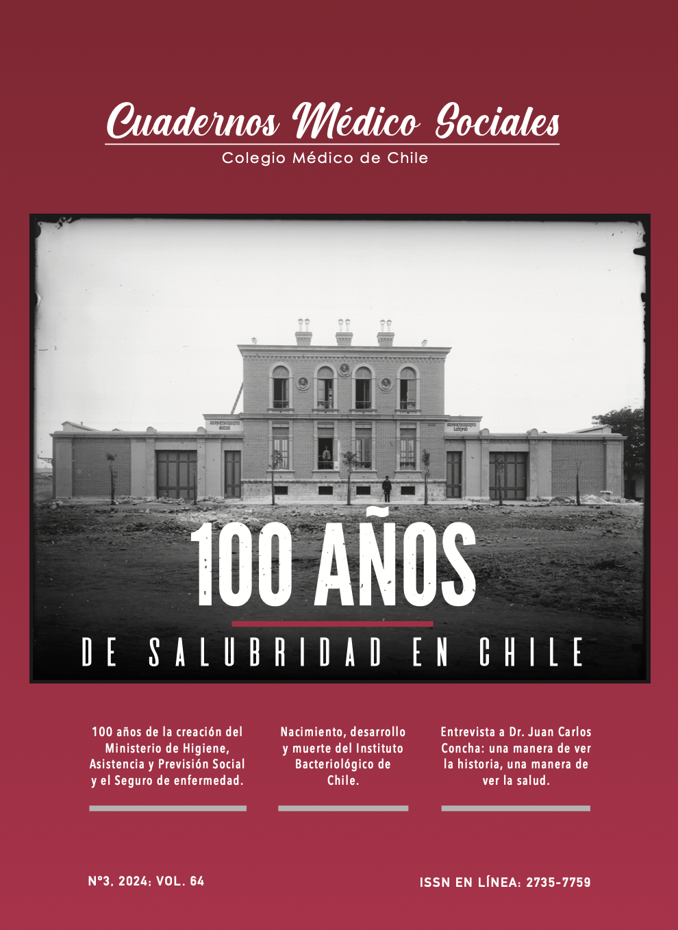 					View Vol. 64 No. 3 (2024): Cuadernos Médico Sociales
				