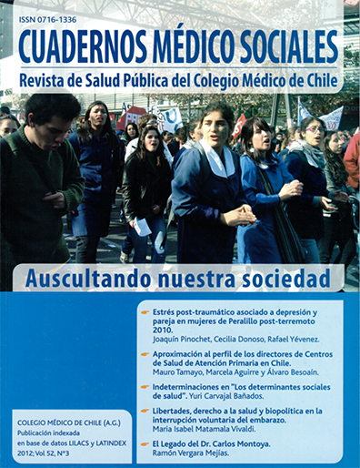 					Visualizar v. 52 n. 3 (2012): Cuadernos Médico Sociales
				
