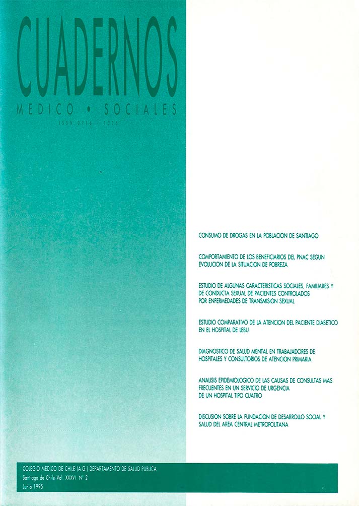 					View Vol. 36 No. 2 (1995): Cuadernos Médico Sociales
				